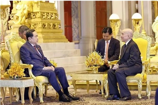 Top Vietnamese legislator pays courtesy visit to Cambodian King